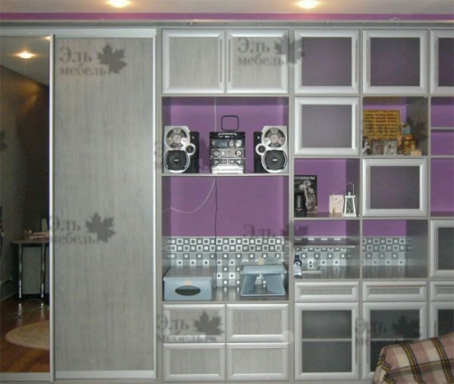 встроенный мебельный гарнитур в гостиную